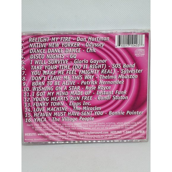 CDB 2005 Party Tyme Disco Karaoke CD+G CD Lyric Booklet Included No Scratches - Picture 8 of 11
